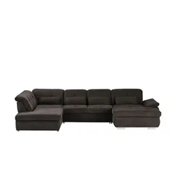 Wohnlandschaft mit Funktion  Perry ¦ grau ¦ Maße (cm): B: 374