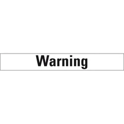 Aufkleber I Signalwort Warning, Folie, selbstklebend, 46x12mm, 24/Bogen, GHS-Verordnung