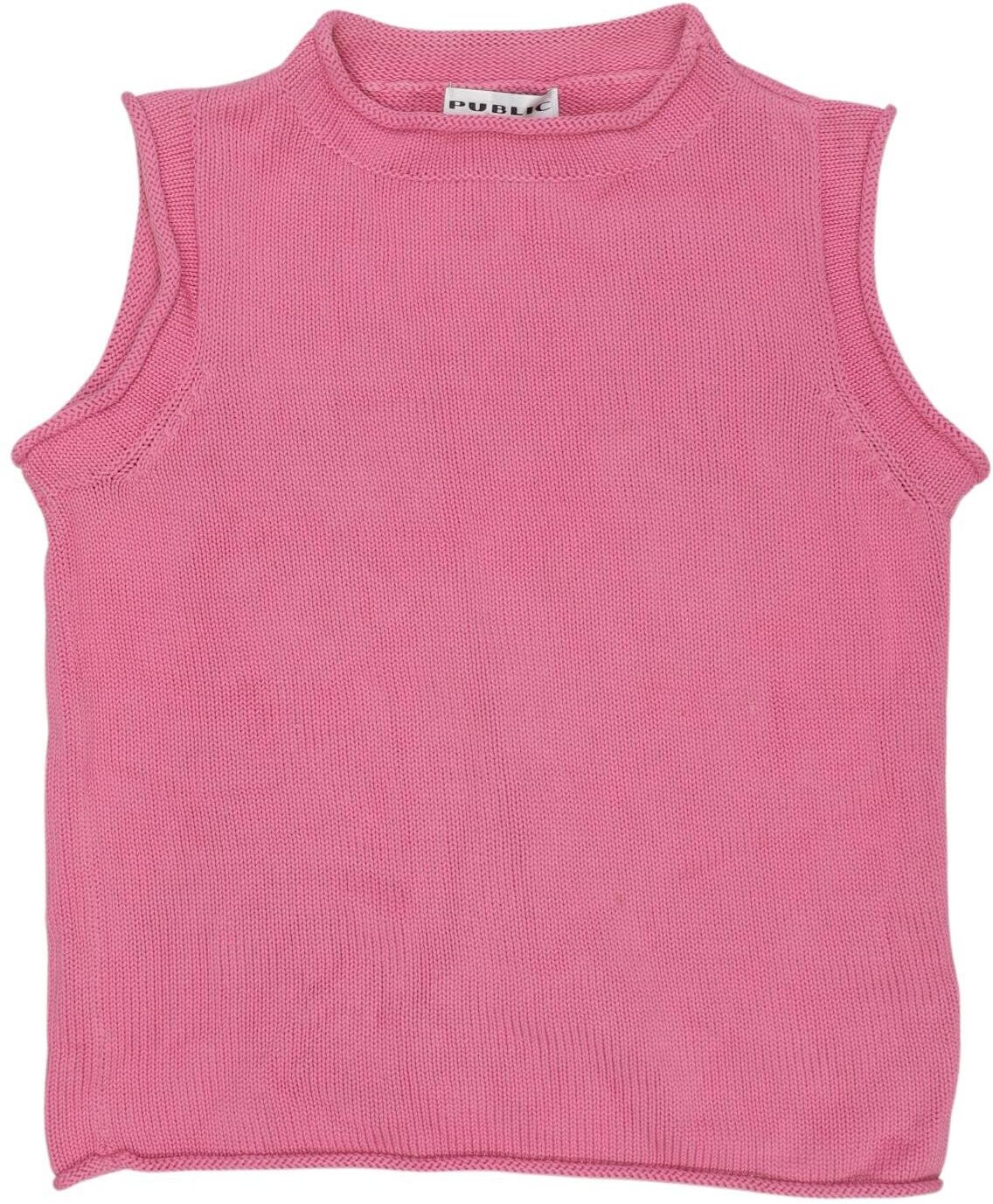 Public Damen Pullover, Pink, Gr. EU 38, Baumwolle - Second Hand