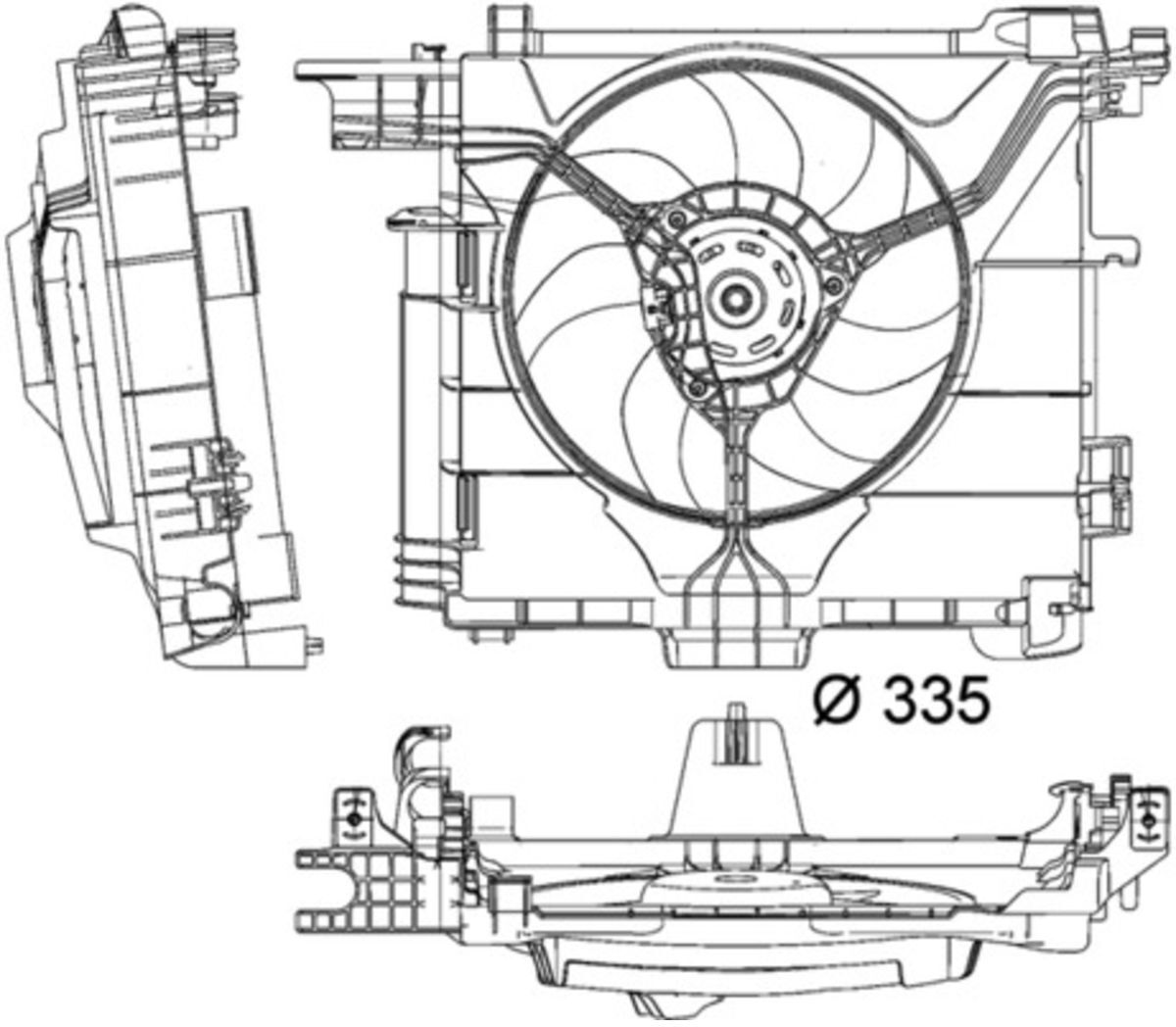 Lüfter, Motorkühlung MAHLE CFF 211 000P