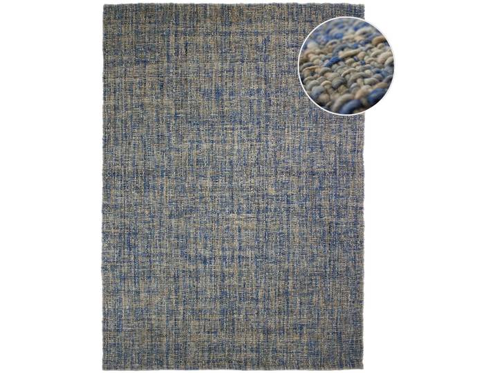 Teppich Hollena Blau 100 Prozent Wolle 120 x 170 cm - Material: 100% Wolle