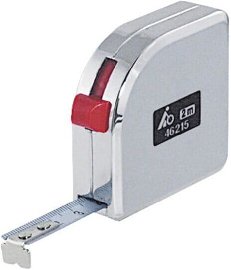 Bmi Mètre-ruban blanc en boîtier métallique, Longueur ruban: 3 m (4190353KAL)