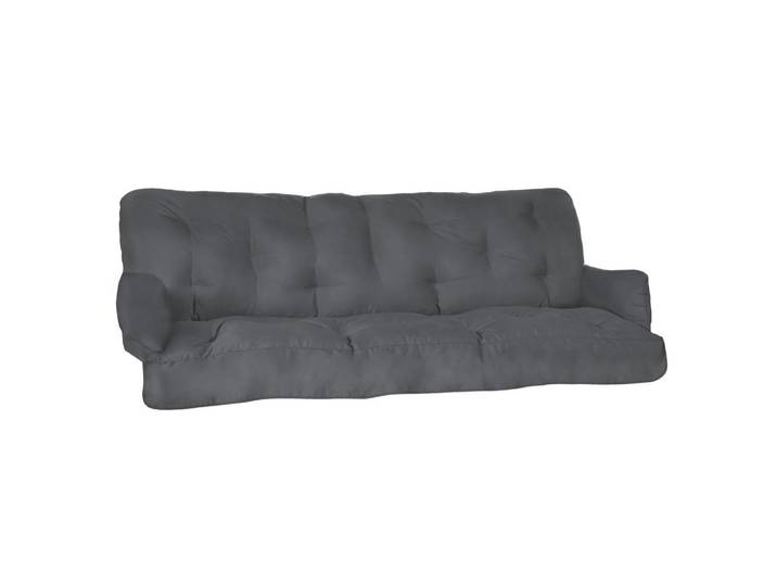 HOLLYWOODSCHAUKELAUFLAGE Flair HS 180/50/8cm Graphitgrau