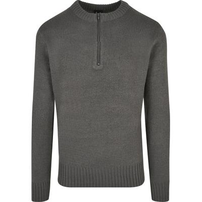 Bolero BRANDIT "Brandit Herren Armee Pullover", Herren, Gr. XXL, grau (anthrazit), 100% Polyacryl, unifarben, normal, Rundhals, Strickjacken Bolero