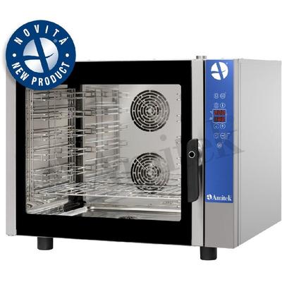 Umluft -Konvektionsofen - AMITEK AWD60 - 6 Backbleche 60x40 oder GN 1/1 - Digital - Manueller Dampf