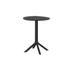 Tisch  Siena , schwarz , Maße (cm): H: 76  Ø: 60