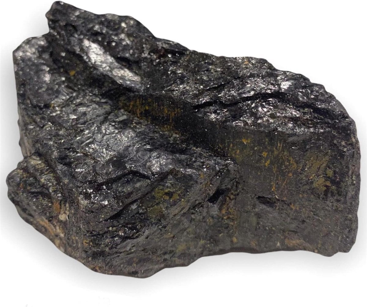 Ruwe Toermalijn Steen - Natuurlijk Mineraal - Zwart - 60-120 gram