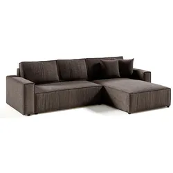 ECKSOFA Isaac 4 Sitzplätze Braun