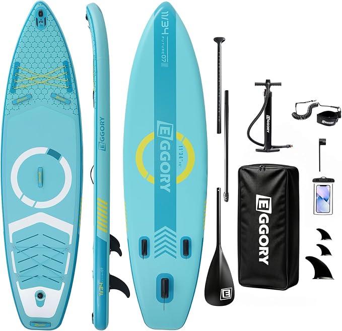Aufblasbares Paddle Board, SUP Board | Stabile Konstruktion mit rutschfestem Komfort-Deck, tragbares SUP-Board für Reisen