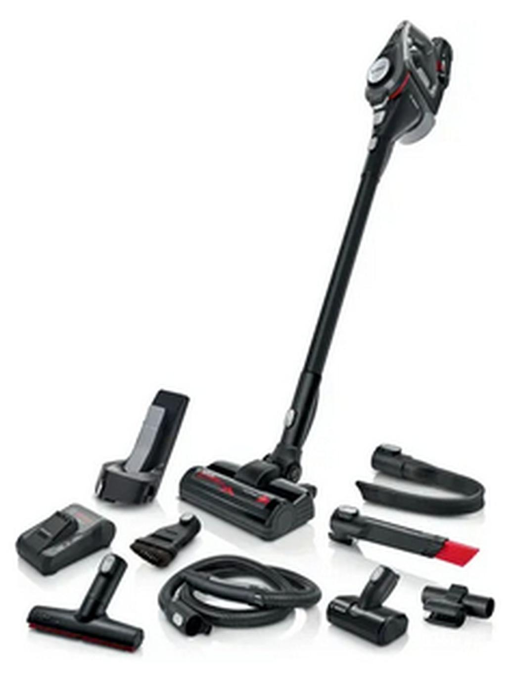 Bosch Serie 8 BSS825MULT, 2-in-1-Stabstaubsauger, Beutellos, Grau, Rechteckig, Trocken, HEPA