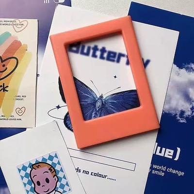 Boho-Stil, länglicher, 7,6 cm (3 Zoll) breiter, horizontaler magnetischer Fotorahmen aus Kunststoff, für Fujifilm Instax-Negative, zur Fotopräsentation, zum Festhalten schöner Momente, für Büro,