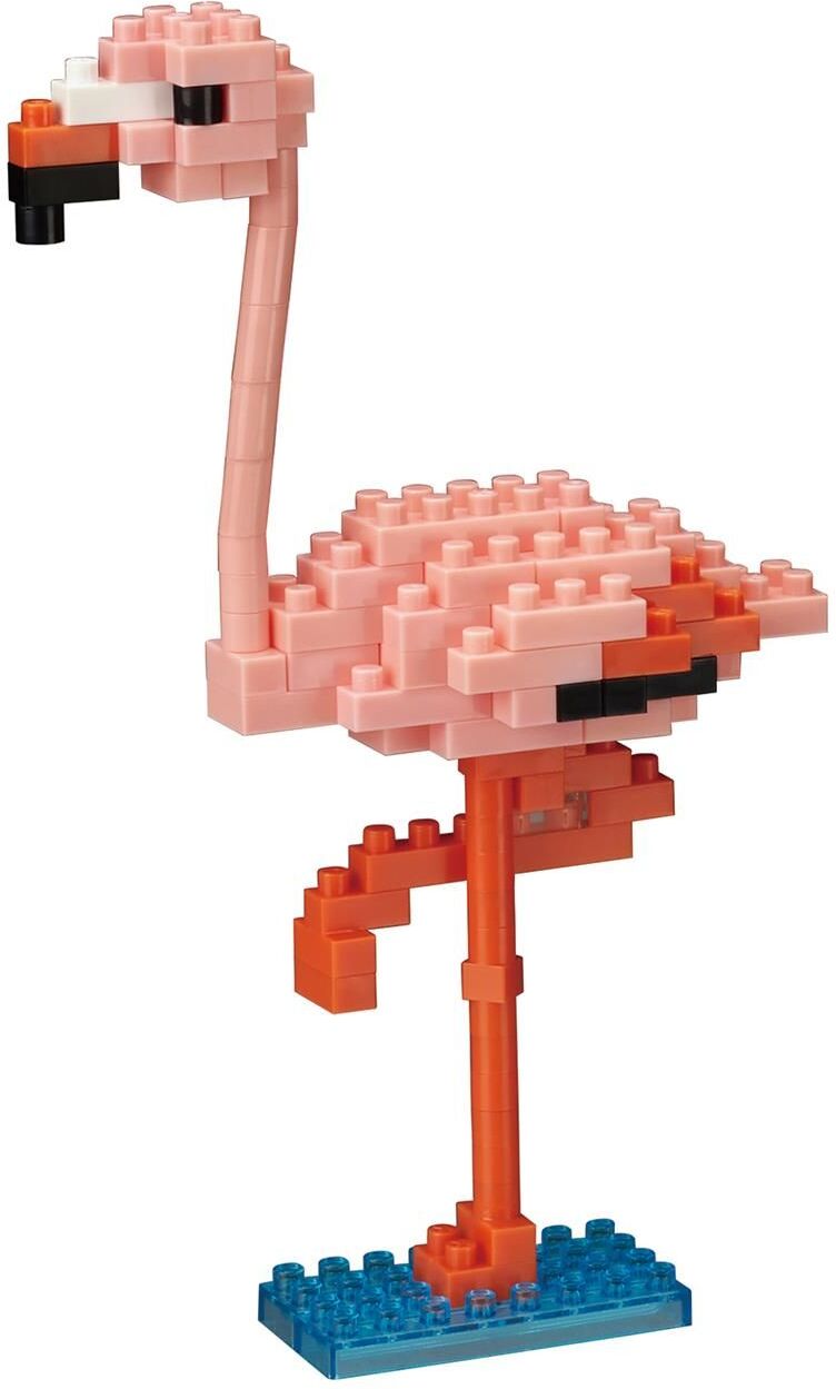 Bandai Nanoblock : Animal - Pink Flamingo Building Block Figure (NBC204)