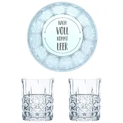 Nachtmann Whiskyglas mit Gravur Nach Voll Kommt Leer, 2er Set