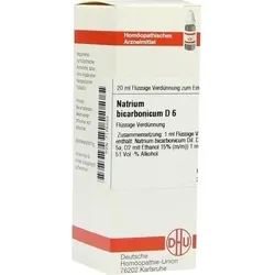 NATRIUM BICARBONICUM D 6 Dilution 20 ml