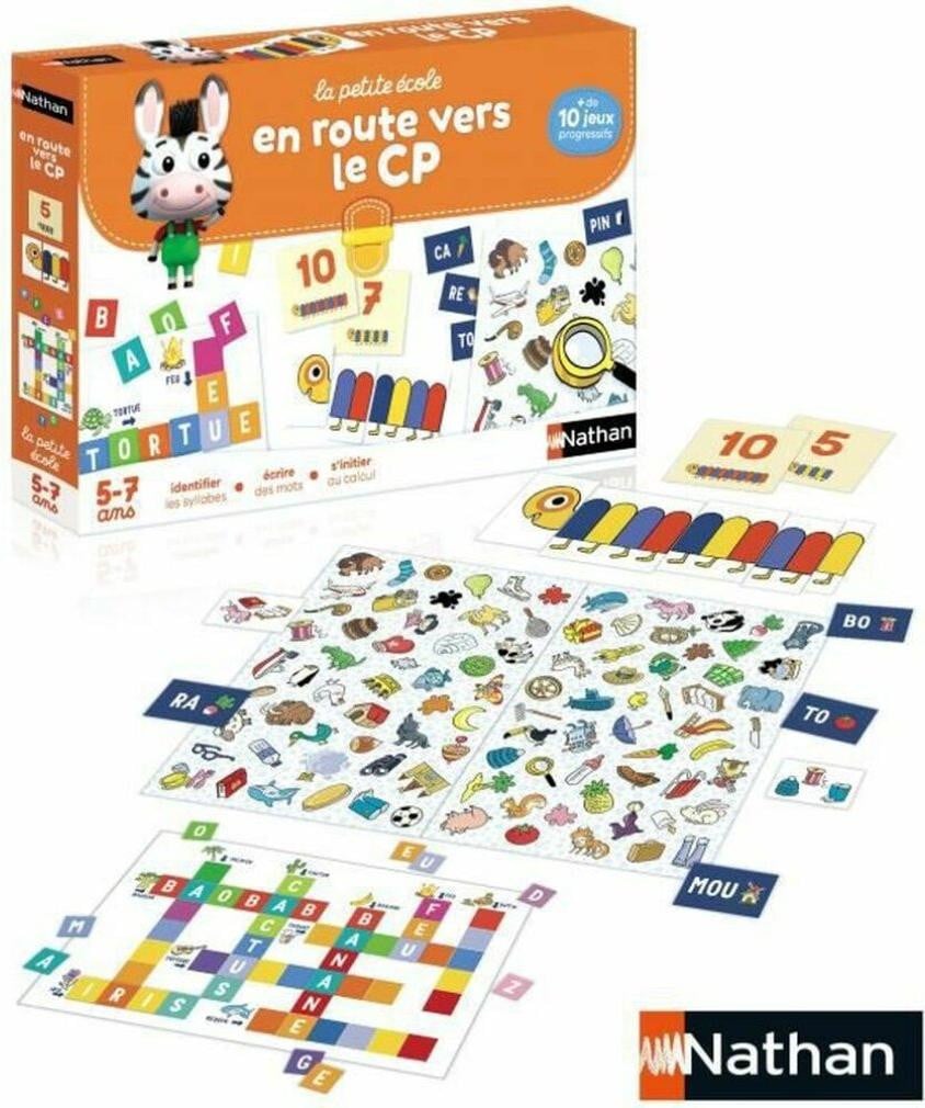 Nathan Educatieve doos The little school On the way to CP! Progressieve spelletjes Mixed