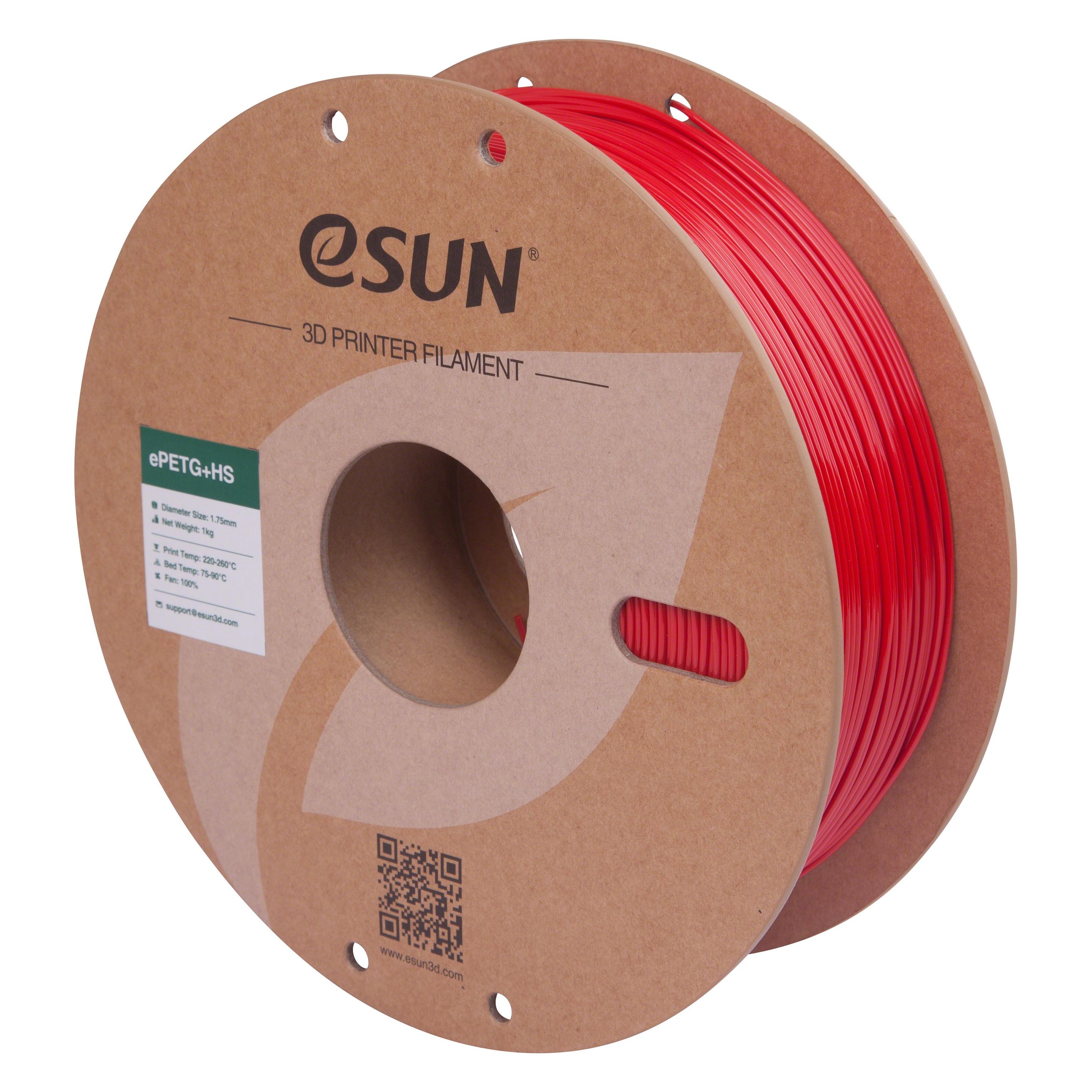 eSUN PETG+ 1,75mm FIRE ENGINE RED 1KG PAP RL (PETG, 1000 g, 1.75 mm) (PETG+175T-O1P1)