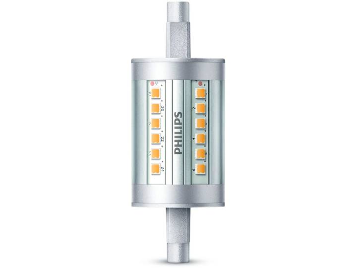 Leuchtmittel Philips Glas R7s T 2.9 cm 7.5 W - LED - Lichtfarbe: Warmweiss - Leuchtmittel- LED Leuchtmittel