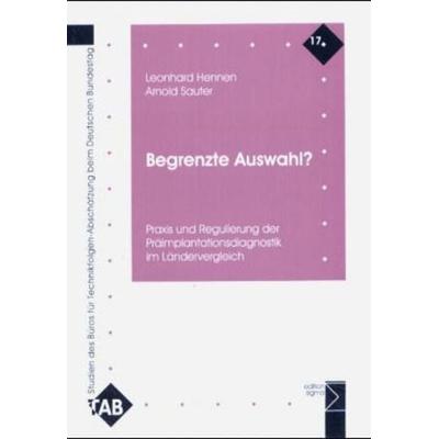 Begrenzte Auswahl?, Taschenbuch von Leonhard Hennen,Arnold Sauter, Edition Sigma, 978-3-89404-826-6