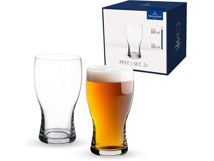Villeroy & Boch Purismo Beer Pint glass set 2 pcs