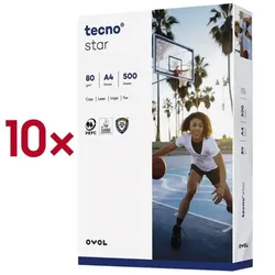 tecno 10er Pack Kopierpapier »Star« weiß