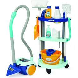 Ecoiffier Clean Home Reinigungswagen mit Staubsauger