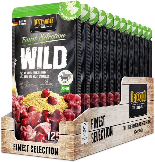 Belcando Finest Selection Veado com Milho-Miúdo e Cranberries 12 uds x 125g