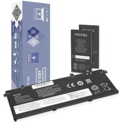 Mitsu Batterie Lenovo ThinkPad 4350mAh 11,55V (4350 mAh), Notebook Akku, Schwarz