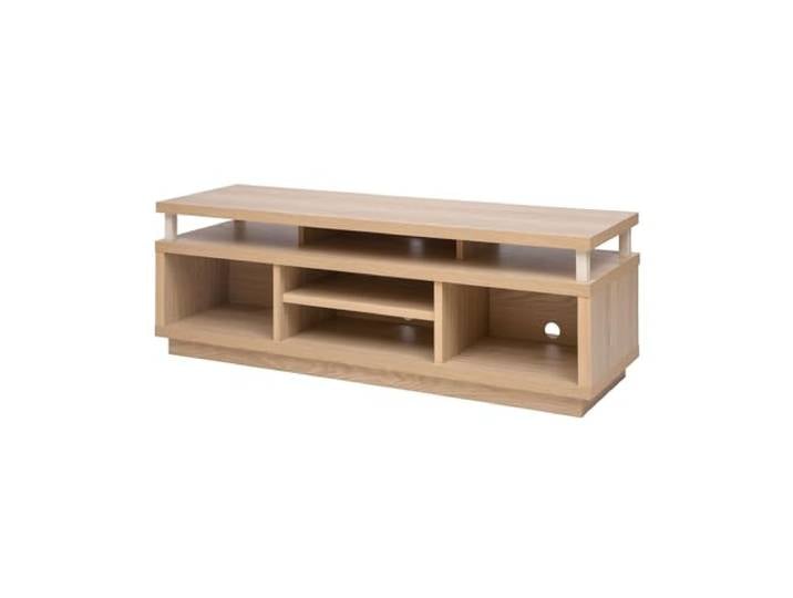 Iris Ohyama\, Meuble TV\, Support télévision pour ecran jusqu'à 55 Pouces\, 5 Etagères\, Sortie-câbles\, Contemporain\, Chambre\, Salon - TV Cabinet Middle OTS-125M - Marron Clair