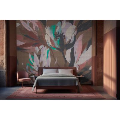Fototapete LIVING WALLS "Walls by Patel 5 Fototapete Florale Kunst", bunt, B:4m H:0m L:2,7m, Vlies, Tapeten, Florale Kunst auf 200 g/m² Premium-Vlies