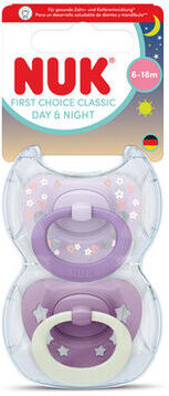 Nuk First Choice Classic Day & Night Roxo 6-18M