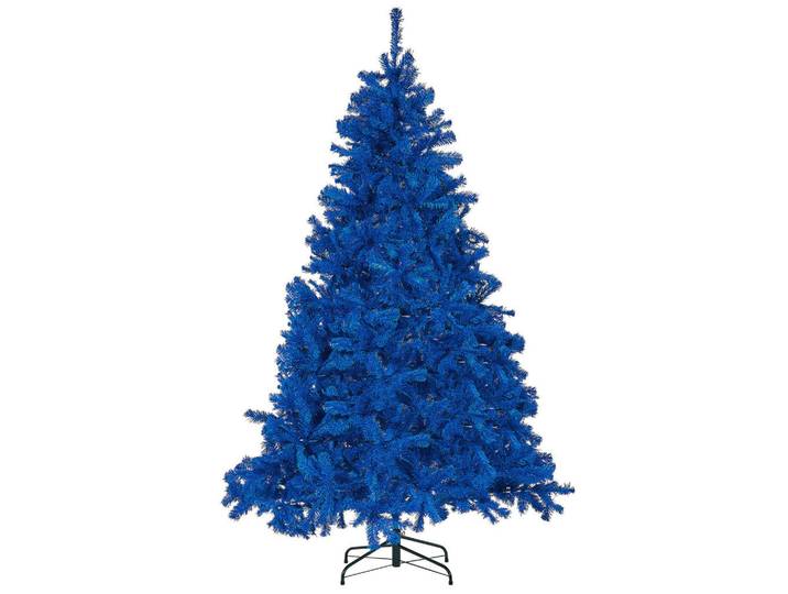 Beliani Weihnachtsbaum 210 cm Blau Farnham, Kunststoff, 210 cm, Dekoration, Weihnachtsdekoration, Christbäume & Zubehör