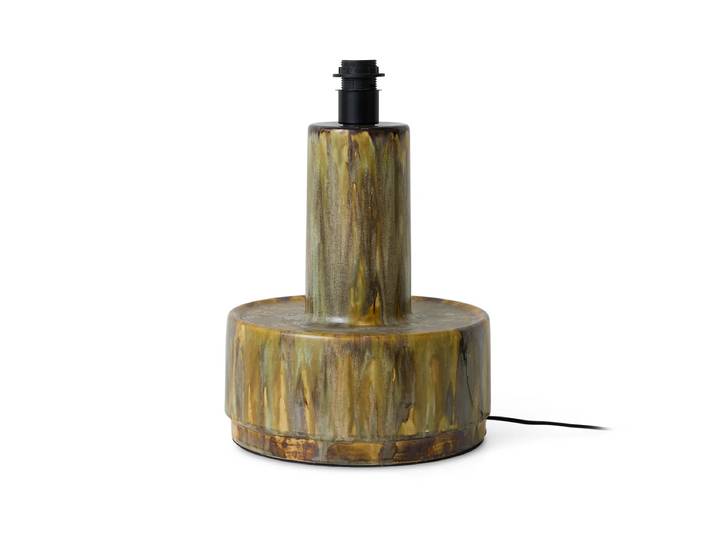 HKliving - Tischleuchtenfuss aus Keramik, reactive green
