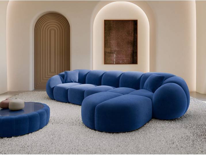 Stoff Ecksofa Valderosa L-Form