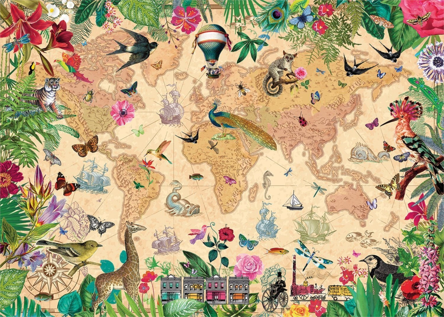 Gibsons World of Life Puzzel met 1000 stukjes