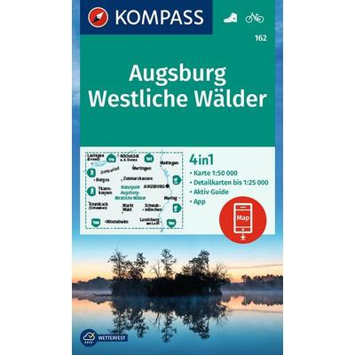 KOMPASS Wanderkarte 162 Augsburg, Westliche Wälder 1:50.000, Sonstige von , KOMPASS Freytag & Berndt, 978-3-99154-203-2