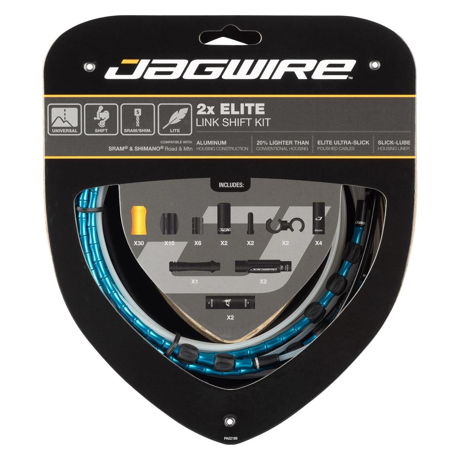 Jagwire RCK626 2X Elite Link Shift Kit, limited celeste (JA8136.CEL)