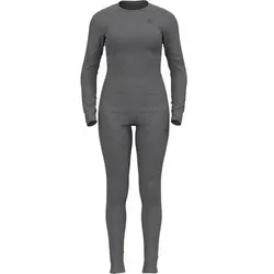 ODLO Damen Set Set long ACTIVE WARM ECO Set long, Größe L in Grau Grau