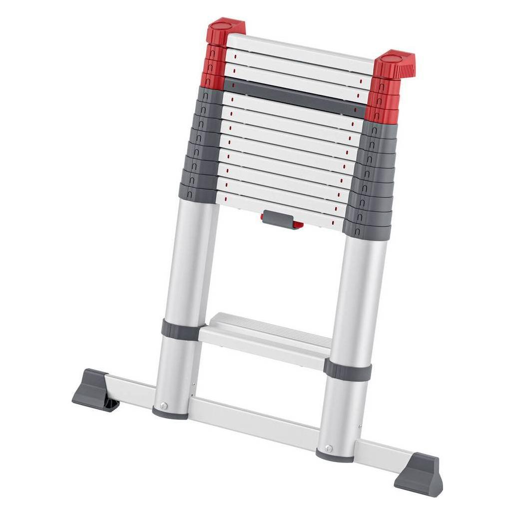 Guenzburger 115413 Aluminium eloxiert Kunststoff Stufen-Teleskopleiter Arbeitshöhe max. (Teleskopleiter, 360 cm) (115413)