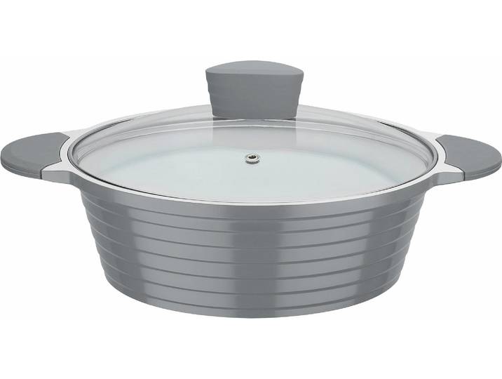 Bräter GSW Bolero , grau (weiß, grau), Ø:24cm, Töpfe, Bräter, Induktion