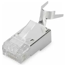 Digitus CAT 6A Modularstecker, 8P8C, geschirmt für Volldraht AWG 22-23, 100 Stück (Netzwerkkabel Stecker), Zubehör Netzwerk