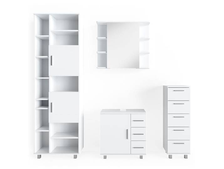 Meubles bain Ilias 4 pièces Blanc Vicco 31057