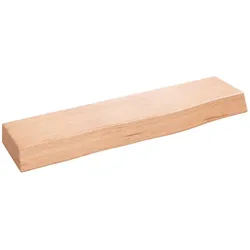 vidaXL Wandregal Hellbraun 40x10x4 cm Massivholz Eiche Behandelt