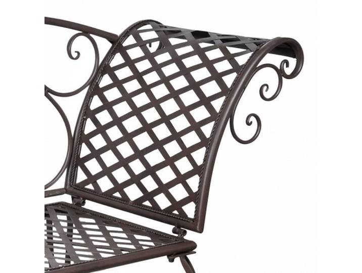 Chaise longue - VINGVO - 128 cm - Acier - Marron antique - Ergonomique et confortable
