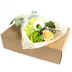 Boxed Hand Soap Flower Bouquet - Green - Special