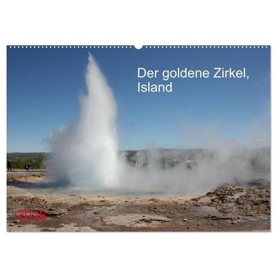 Der goldene Zirkel, Island (Wandkalender 2026 DIN A2 quer), CALVENDO Monatskalender