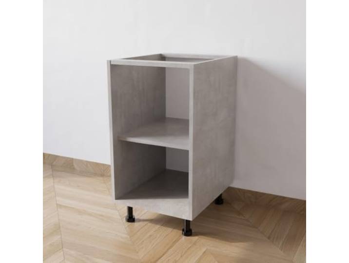Calandrelli Küchenunterschrank 40x55,5x72 cm Beton, ohne Türen ohne Tür, Beton