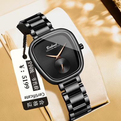 Fusion Finds Luxury Women's Watch Stainless Steel Quartz Watch Waterproof Dress Wristwatch black