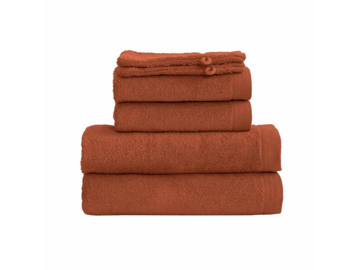 Ensemble de bain 6 pièces en coton auburn