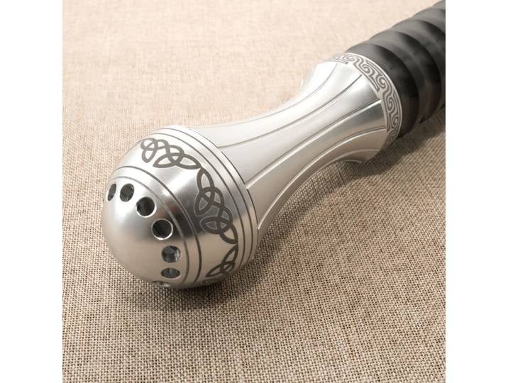 Sabres laser à motif sculpté en forme de croix de Gandalf, édition limitée, 28 polices, duel, entièrement en alliage d'aluminium.