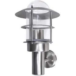 vidaXL Patio LED Wandleuchte Lampe Edelstahl Außenlampe